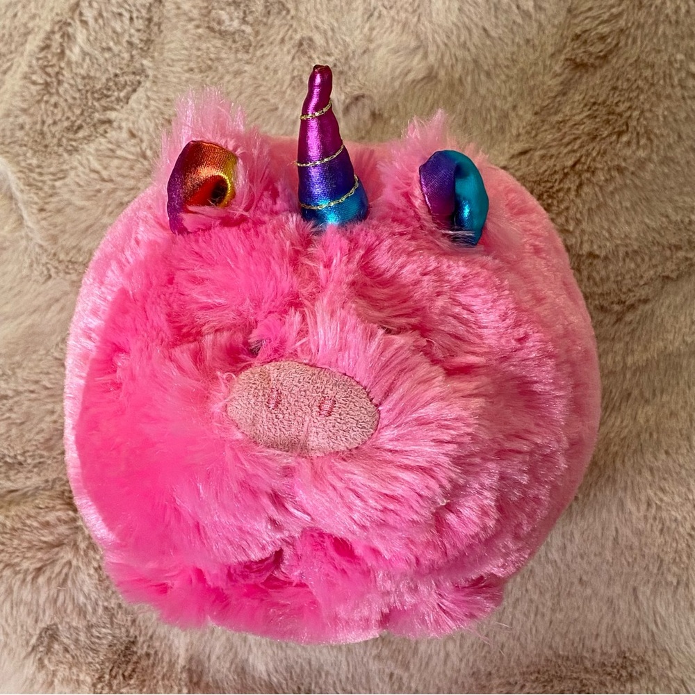 Fluffy Pink Unicorn Pig Kids Bank
